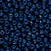 Glasperlen rocailles 8/0 (3mm) Dark navy blue
